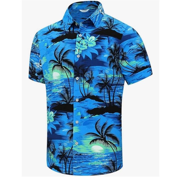 SheLucki Hawaiian Shirt for Men - Picture 1 of 5